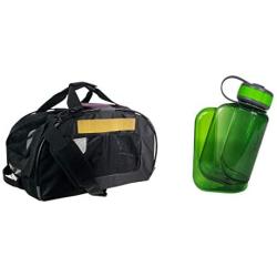 OllyDog Meridian Dog 4 in 1 Travel Carrier and 600ML OllyBottle Water Bottle in Grass Product Bundle
