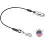 Leash Boss Dog Car Seat Belt Restraint - No-Chew Heavy Duty Car Seatbelt for Pets - 5 Sizes - Coated Steel Rope to Prevent Chewing