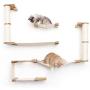 CatastrophiCreations Roman - Multiple-Level Cat Hammock & Climbing Activity Center Wall-Mounted Cat Tree Shelves