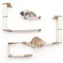 CatastrophiCreations Roman - Multiple-Level Cat Hammock & Climbing Activity Center Wall-Mounted Cat Tree Shelves CatastrophiCreations Roman - Multiple-Level Cat Hammock & Climbing Activity Center Wall-Mounted Cat Tree Shelves