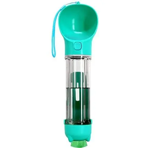 SUHINFE Portable Dog Water Bottle - Leak Proof Puppy Water Dispenser with Poop Bags and Poop Shovel for Travel, Outdoor, Hiking, 17Oz, Blue SUHINFE Portable Dog Water Bottle - Leak Proof Puppy Water Dispenser with Poop Bags and Poop Shovel for Travel, Outdoor, Hiking, 17Oz, Blue