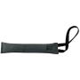 Taco Dog, Thick Dog Toy Grip Handmade from Full Grain Leather - Soft, Durable, and Safe - Perfect for Hanging or Interactive Play - Keep Your Dog Happy and Busy - Plastic Free Design - Charcoal Black