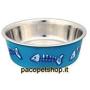 Royal Pet Club Stainless Steel Cat Bowl with Plastic Coating, 0.25 Litre