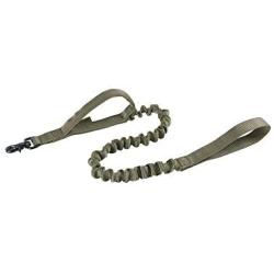 EXCELLENT ELITE SPANKER Military Bungee Dog Leash Elastic Leads Rope with 2 Padded Control Handle for Medium and Small Dogs