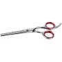 Laazar 6.5” Thinning Shears for Dogs and Cats with Leather Case | Stainless Steel Pet Thinning Scissors for Texturizing and Blending | Sharp Hair Grooming Tools and Supplies for Pets