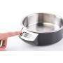 PawsMark Digital Scale Dog Feeding Bowl, Removable Washable Stainless Steel Bowl