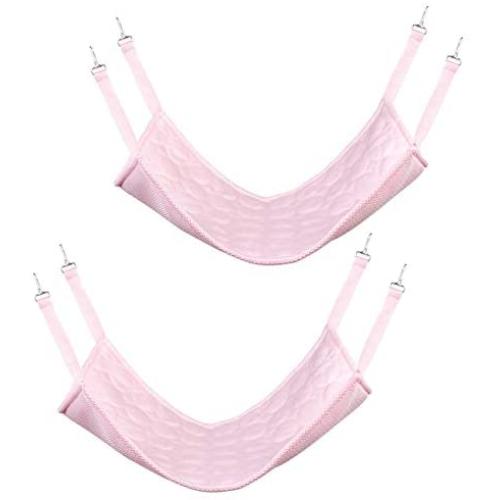 Wontee 2 Pack Cat Ice Silk Hammock Washable Summer Sleeping Bed for Cats Kitten Puppy Chinchilla Ferret