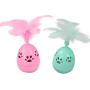 ocijf179 Pet Toy Kitten Bell Feather Tumbler Interactive Puzzle Funny Plastic Cat Toy Pet Supply - Green