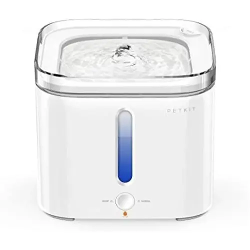 PETKIT Cat Water Fountain, 68oz/2L Automatic Pet Water Fountain with Auto Shut-Off Pump, LED Indicator Light, Water Level Window, Ultra-Quiet, Quadruple Filtration for Cats, Dogs, Multiple Pets