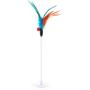UN-BRAND Feather Bottom Sucker Pet Cat Toy Pet Supplies Color is Random