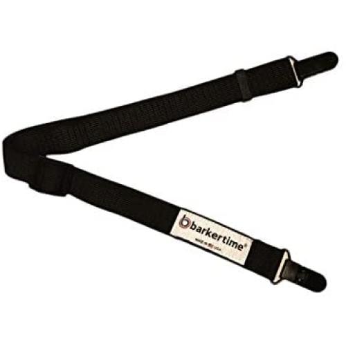 Barkertime Dog Diaper Suspender - Black Adjustable Suspender to Keep Dog Diapers On
