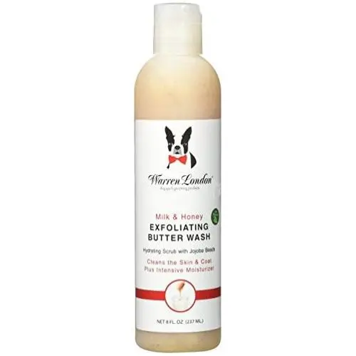 Warren London Exfoliating Butter Wash Dog Shampoo - Made in USA - Conditions and Scrubs Dry Skin & Coat
