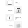 ZZK 1.5L Automatic Cycle pet cat Water Dispenser Electric Dog cat pet Mute USB Infrared inductive Charging Three Sides pet Drinking Water Dispenser