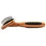 Bass Brushes Medium Slicker Style Pet Brush with Bamboo Wood Handle and Rubber Grips Bass Brushes Medium Slicker Style Pet Brush with Bamboo Wood Handle and Rubber Grips