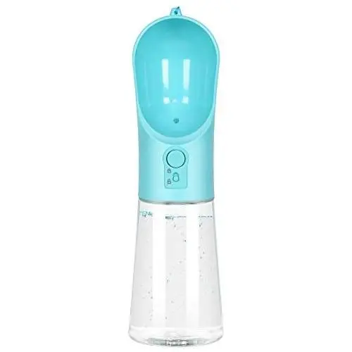UPSKY Dog Water Bottle Portable Pet Water Bottle Leak Proof Dog Water Dispenser, Lightweight Dog Travel Water Bottle Bowl for Walking 400ml (Blue) UPSKY Dog Water Bottle Portable Pet Water Bottle Leak Proof Dog Water Dispenser, Lightweight Dog Travel Water Bottle Bowl for Walking 400ml (Blue)