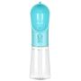 UPSKY Dog Water Bottle Portable Pet Water Bottle Leak Proof Dog Water Dispenser, Lightweight Dog Travel Water Bottle Bowl for Walking 400ml (Blue)