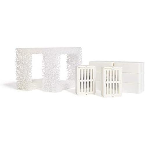 Vekonn Porcelain Cat Water Fountain Filters Pack, 8 Carbon Filters and 2 Foam Filters
