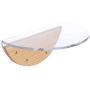 MYZOO Round Lack Clear : Wall Mounted Cat Shelf, Wooden Cat Furniture, Floating Cat Perch, Cat Tree