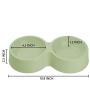 Beautyflier Pack of 2 Pet Feeder for Small Dog Cat Double Raise Bowls Plastic Food Water Container