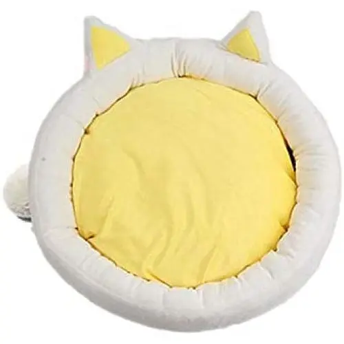 ICEGREY Luxury Soft Pet Bed Cat Cushion Round with Toy Ball ICEGREY Luxury Soft Pet Bed Cat Cushion Round with Toy Ball