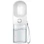 Pet Water Bottle, Leak-Proof Dog Water Dispenser with Drinking Feeder for Pets - Outdoor Walking, Hiking, Traveling - Portable and Convenient, Food-Grade, BPA-Free -Multi-Color Options CLEAR 14oz