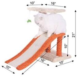 Aeromark Armarkat Model X2101 Two-Level Premium Cat Tree, Beige/Orange