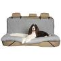 PetSafe Happy Ride Car Cuddler, Dog Bed Seat Cover - Grey and Tan - Bench and Bucket Covers for Cars, SUVs and Trucks