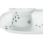 NECO ICHI CATS FIRST Necoichi Raised Cat Food Bowl, Stress Free, Backflow Prevention, Dishwasher and Microwave Safe, Lead & Cadmium Free, Made to FDA/EC&ECC European Standard (Cat, Complete Set)