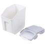 JingYi Pet Food Barrel,Pet Cat Food Barrel Grain Storage Damp-Proof Dog Feeder Sealed Feed Fresh Box with Measuring Cup Cat Food Barrel(#1)