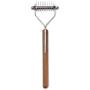 Mars Coat King Dematting Undercoat Grooming Rake Stripper Tool For Dogs And Cats, Stainless Steel with Wooden Handle, Made in Germany