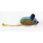 Botanical Pets Catnip Cat Toy Blue Mouse Handmade with Natural Fiber Eco-Friendly Fun Texture & Dental Health Toy for Cats