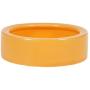 POPETPOP Pet Bowl Anti-Escape Ceramics Food Round Basin Feeding Water Bowl Turtle Gecko Chameleon Small Animals Size M (Orange)