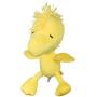 Peanuts Woodstock Classic Plush Big Head Squeaker Dog Toy | 9 Inch Yellow Fabric Plush Dog Toy for All Dogs, Official Product of Peanuts | Squeaky Medium Plush Toys for Dogs