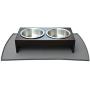 PetFusion Waterproof Pet Food Mat - (Multiple sizes for dogs & cats). FDA Grade Silicone [Superior Hygiene, Non-Toxic, Hypoallergenic, Multiple Sizes]