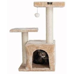 Armarkat Classic Cat Tree A3207, Beige, 22'' L X 17'' W X 32'' H