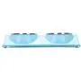 Gefryco Double Dog Cat Bowls Stainless Steel Elevated Raised Bowl Feeders Pet Feeding Station for Food and Water