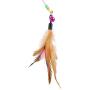 Cat Toy Feather Wand, Interactive Training Toy Fishing Cat Pole and Bell for Cat Practice Play Fun Gift