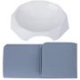 CATPRO Cat Bowl Mat Set, Ceramic Shallow Cat Food Bowl, Whisker Fatigue Cat Bowl, Whisker Friendly Cat Bowl, Stress Free Cat Dish, Wide Cat Dish for Wet Food