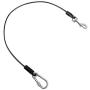 VavoPaw Pet Car Safety Belt Dog Leash, Heavy Duty Coated Steel Seat Belt Restraint Chew Proof Rope Leash Car Seatbelt Cable with Carabiner for Pet Dogs Use