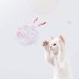 ocijf179 Pet Toy Oversized Candy Color Sound Paper Ball Ring Toys Cat Interactive Pet Supplies - Candy Colored