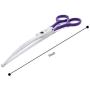 LovinPet Pet 7'' Curved Scissor Right/Left-Handed Pet Round-Tip Grooming Stainless Steel Safety Trimming Shears for Dogs and Cats (Easy use Curved Scissor)
