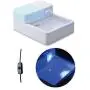 Xihouxian White and Blue LED Pet Smart Water Dispenser Cat and Dog Drinking Basin Electric Water Feeder Double Filter Water Injection Water Mute ABS Large Capacity 1.8L C40 Xihouxian White and Blue LED Pet Smart Water Dispenser Cat and Dog Drinking Basin Electric Water Feeder Double Filter Water Injection Water Mute ABS Large Capacity 1.8L C40