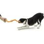West Paw Zogoflex Bumi Dog Tug Toy (Large, Aqua) & Zogoflex Air Skamp Tug-of-War Stick Dog Chew Toy (Eggplant) – Interactive Toy for Dogs, Puppies – for Chewing, Catch, Carry, Fetch