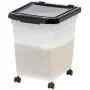 IRIS USA Airtight Pet Food Container, Black MP-350 IRIS USA Airtight Pet Food Container, Black MP-350