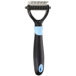 DELE Pet Fur Knot Cutter Remove Rake Grooming Shedding Brush Comb Rake Dog Cat Long Short Hair Metal Blade