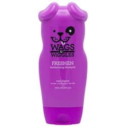 Wags & Wiggles Freshen Deodorizing Dog Shampoo in Very Berry | Dog Grooming Shampoo For Smelly Dogs, 16 Ounces