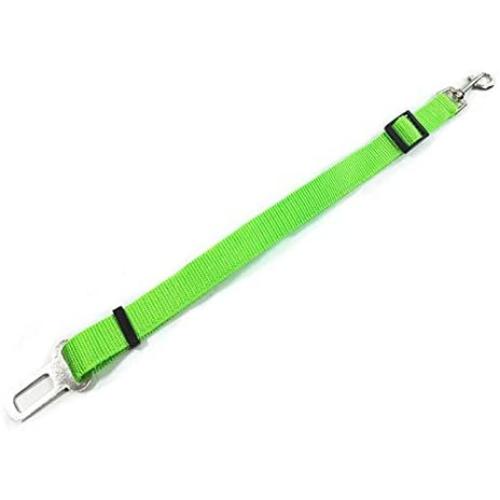 Pet Pet Dog Cat Car Seat Belt Adjustable Harness Seatbelt Lead Leash for Small Medium Dogs Travel Clip Safety Dog Leash 12 Color (Color : Green as Shown)