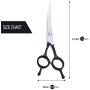 LovinPet 7.5'' Left/Right-Handed Pet Curved Dog Scissor/Safety Blunt-tip Grooming Curved Dog Shear/Professional Home Pet Trimming Dog Grooming Scissors for Dogs and Cats (Easy Use)