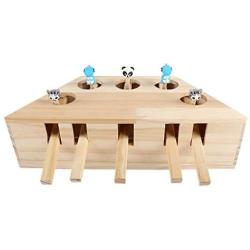 Cat Toy Solid Wood Hamster Machine Funny cat Toy pet cat Supplies