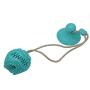 Suction Cup Pull Dog Toy, Dog Chew Toys with Bell, Pet Molar Bite Toy, Dog Teeth Cleaning Toy, Multifunctional Interactive Pet Toy (Blue)